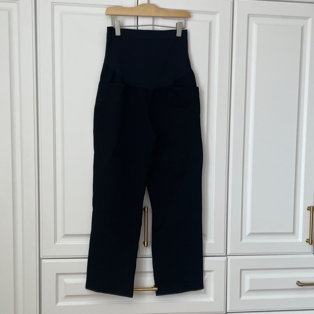 Old Navy Black Straight-Leg Maternity Pants